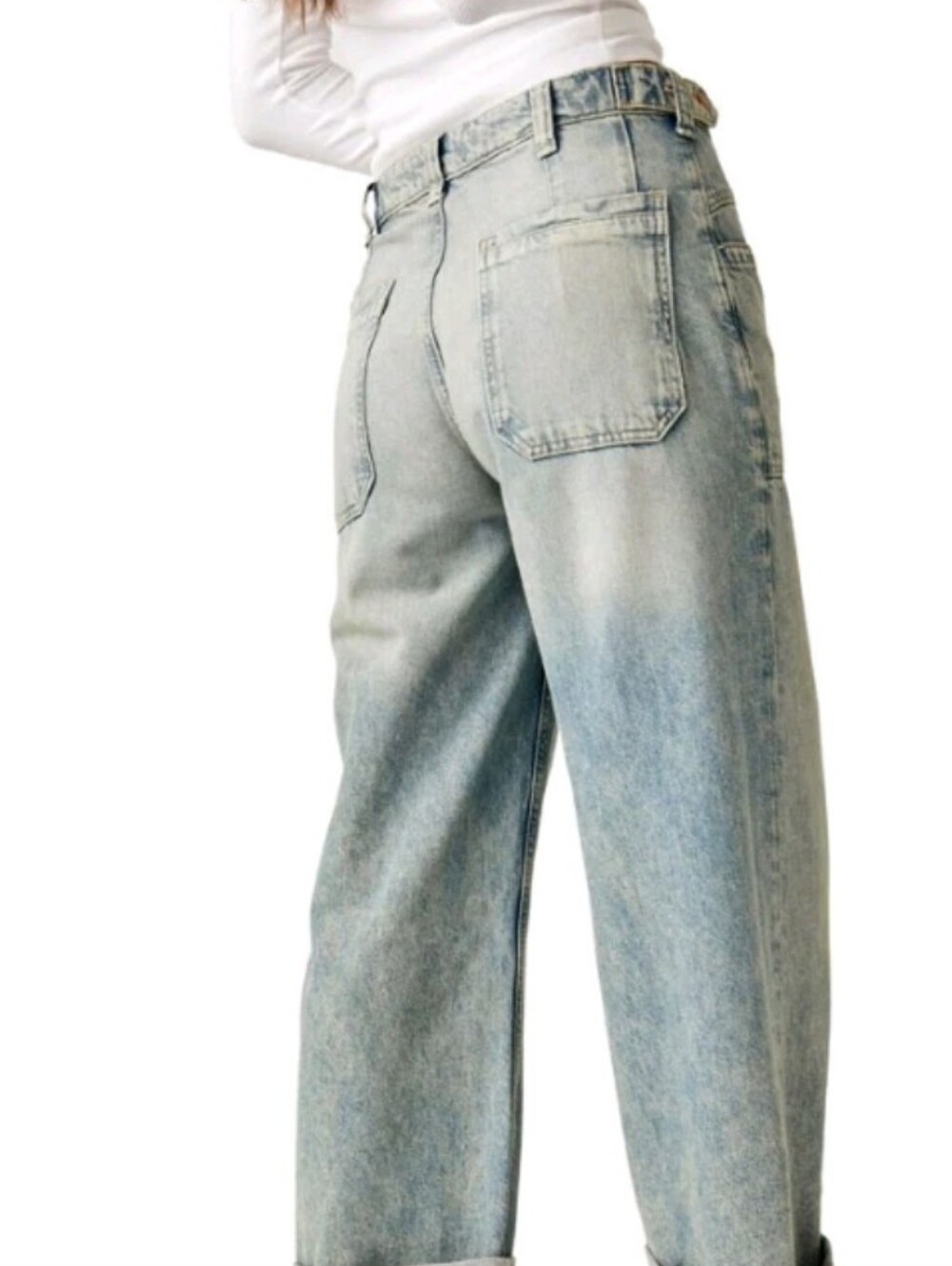 We The Free Palmer Cuffed Baggy Jeans - Picture 6 of 10